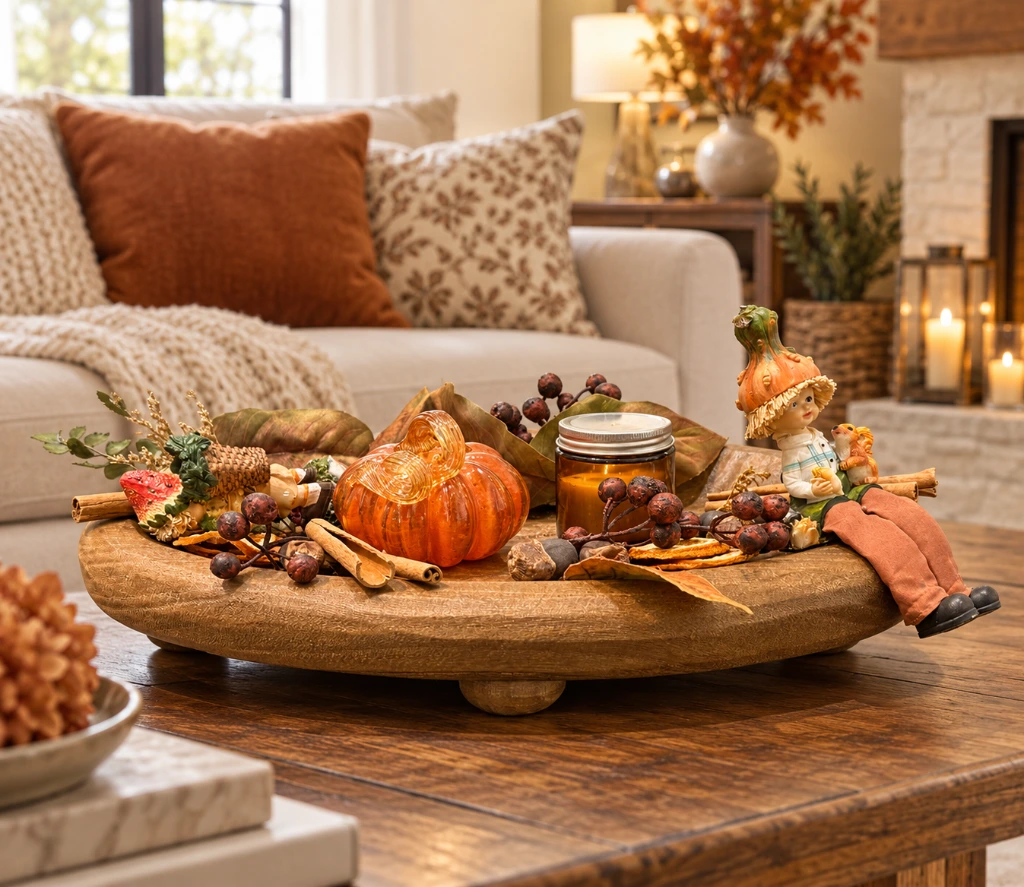 Cozy Autumn Farmhouse Centerpiece.webp