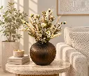 Brown vase on a balanced side table-resized.webp