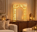 Illuminated Islamic Arch Living Room Vignette.webp