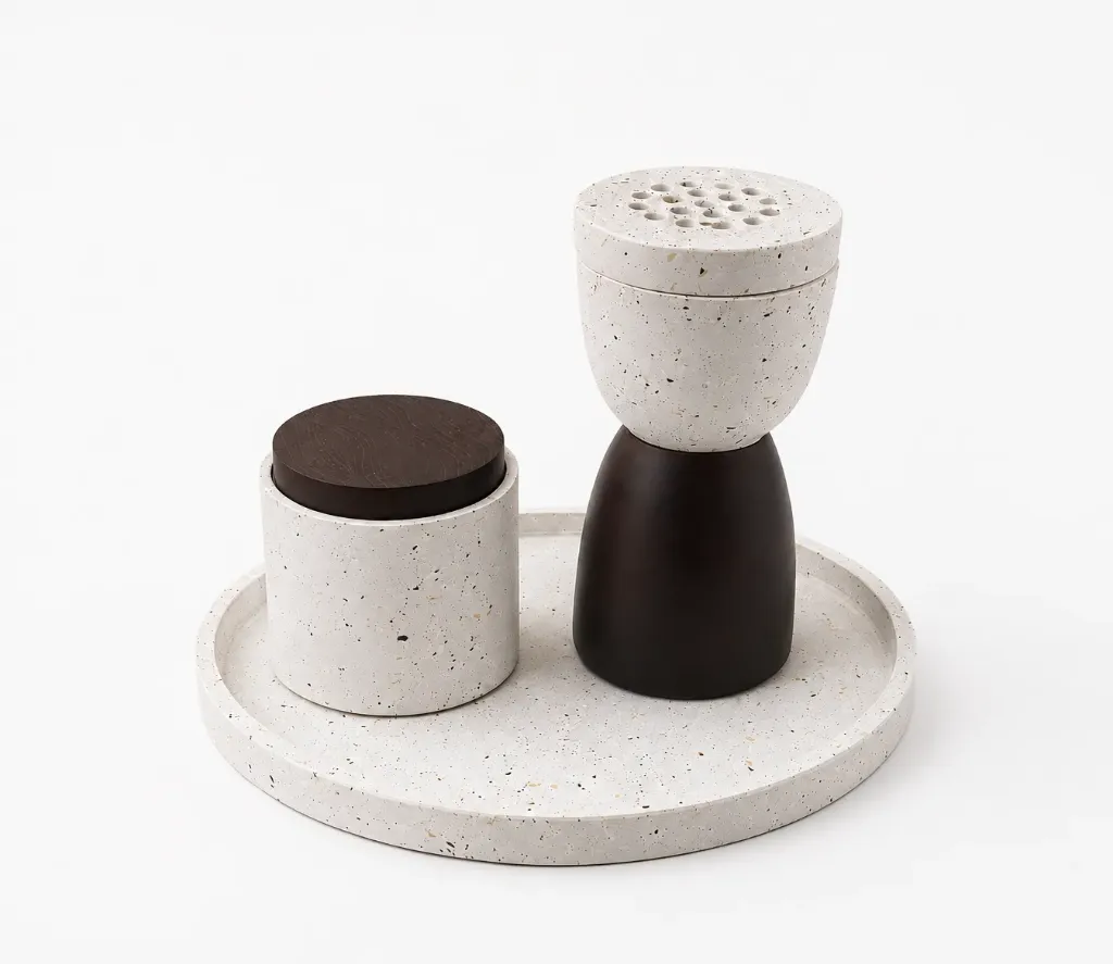 Incense Burner with a storage jar and tray