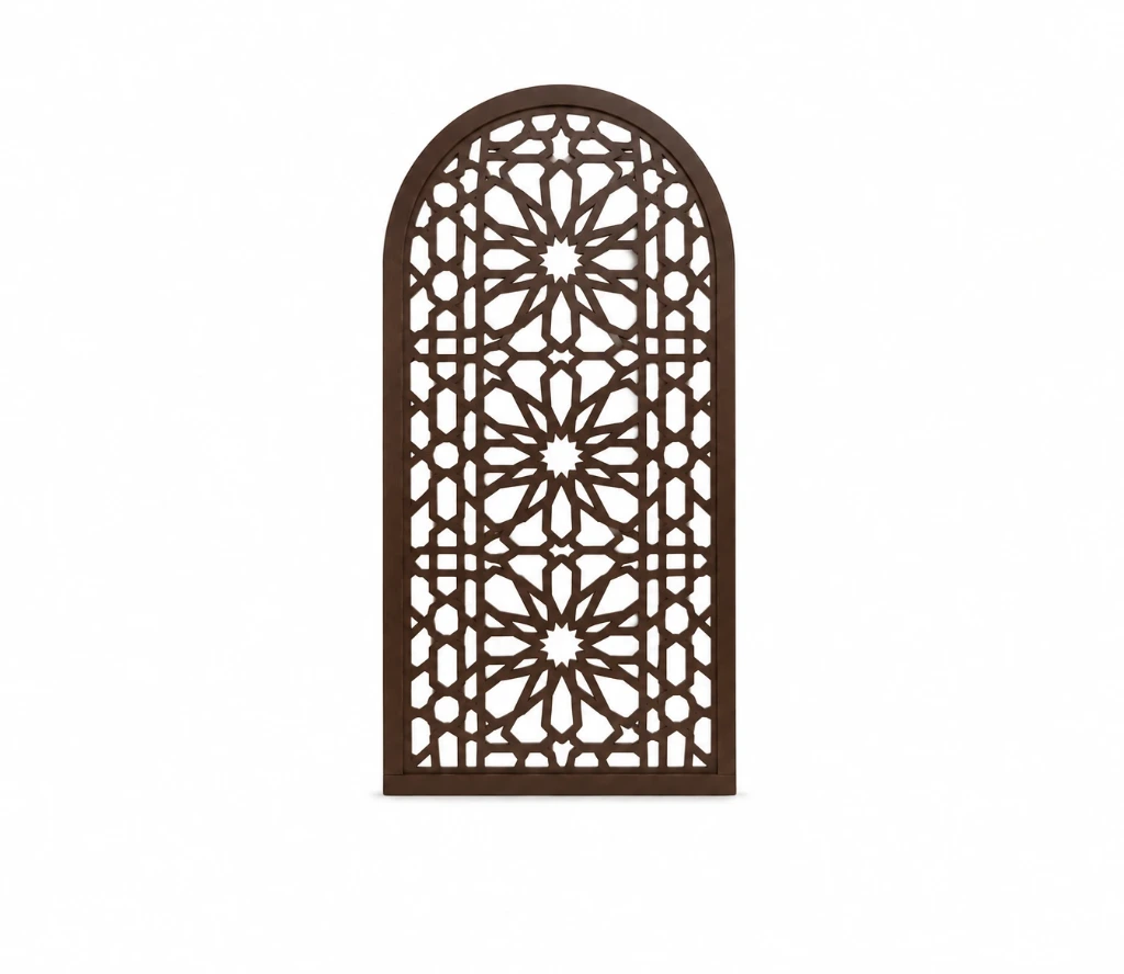 [CNC محراب رمضان] محراب رمضان مزخرف لون بني 