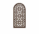 محراب رمضان مزخرف لون بني 