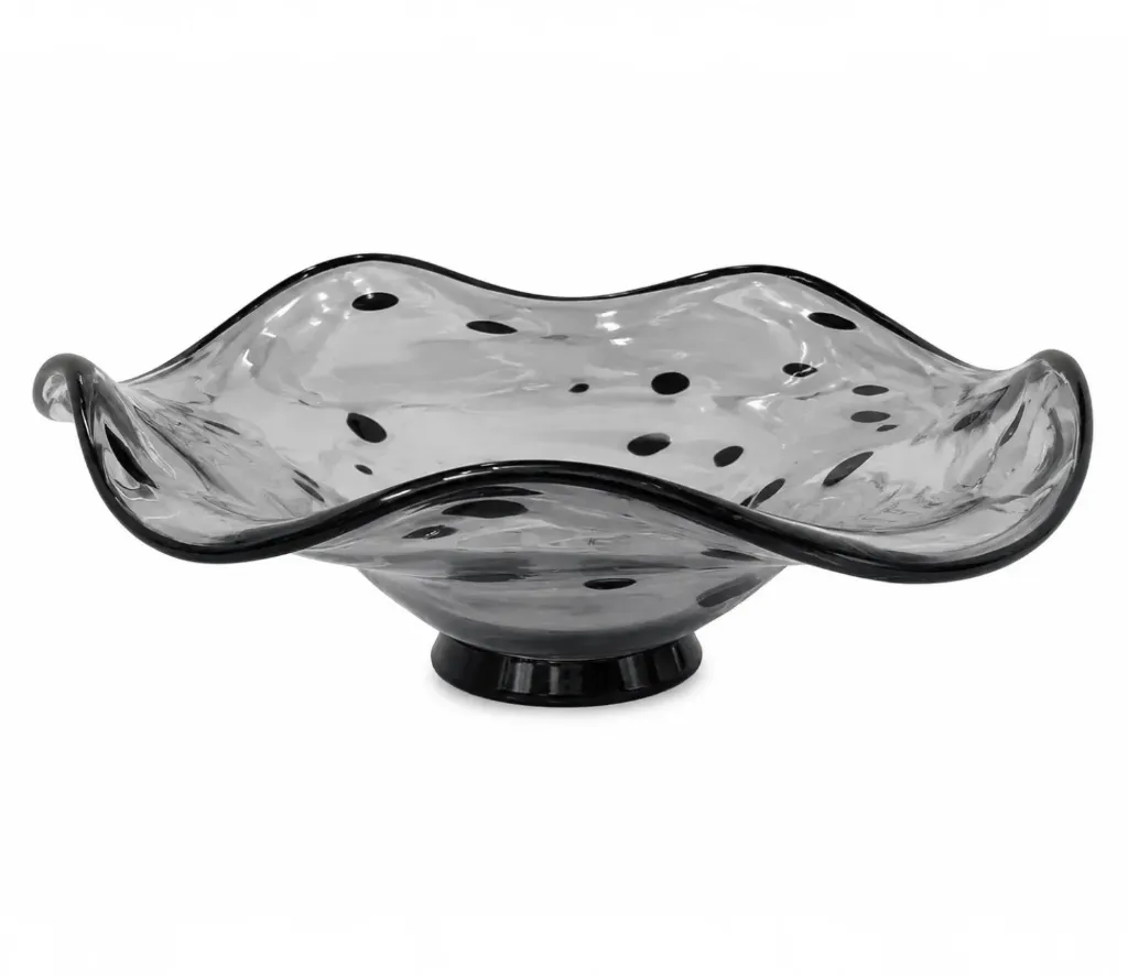 Decorative glass bowl