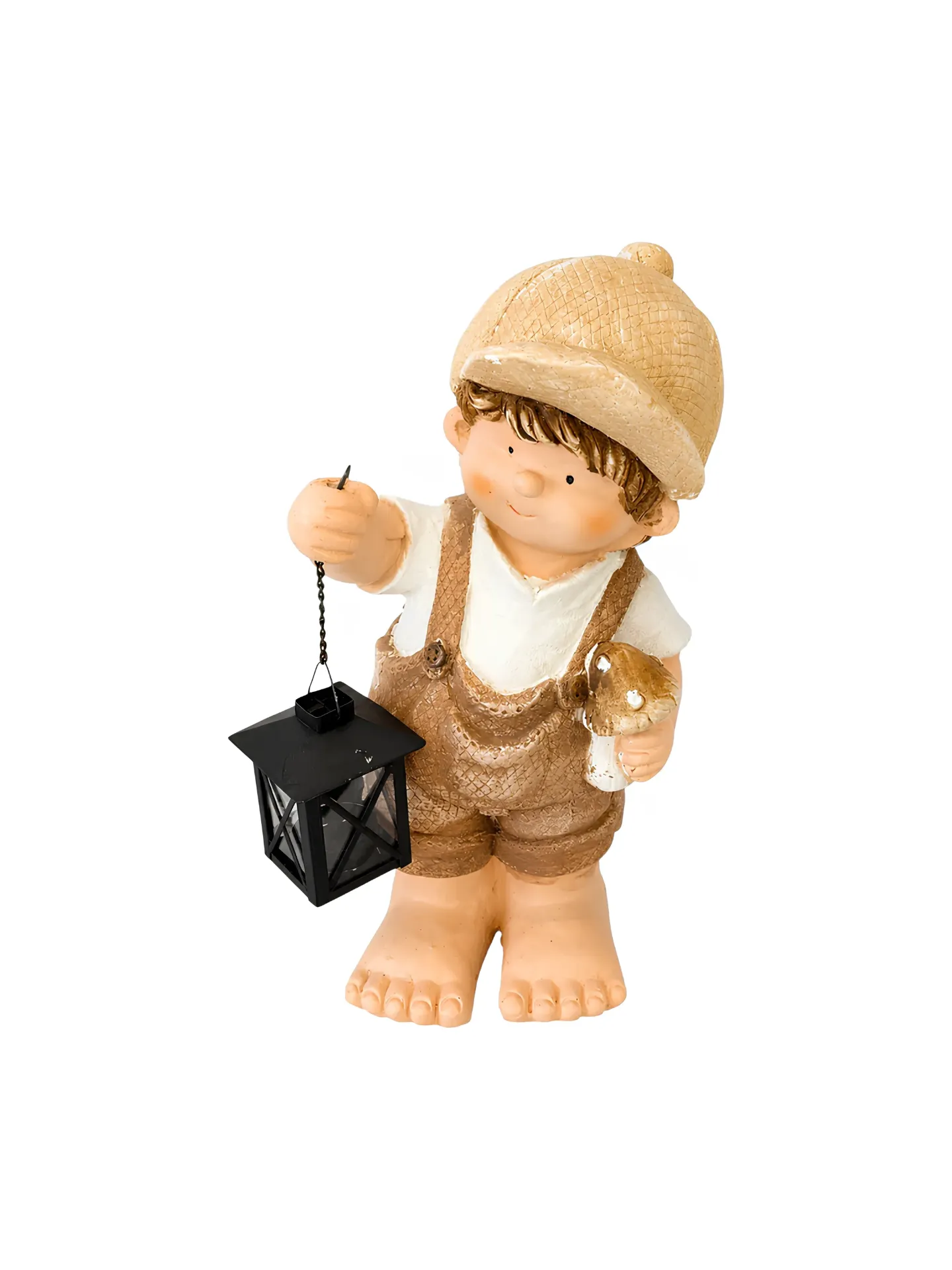 [9528-11] تماثيل أطفال بطابع ريفي مع فوانيس (Boy)