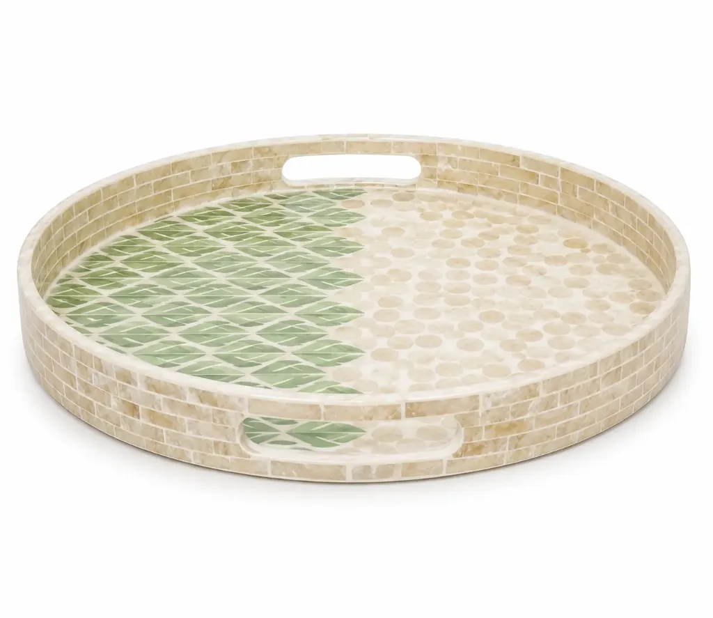 Round resin tray