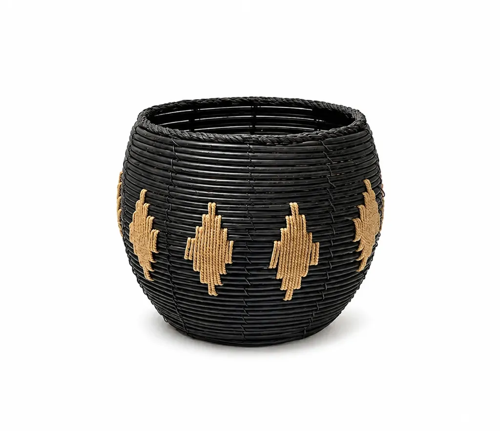 [YT24007] Woven Straw Plant Pots (Small)