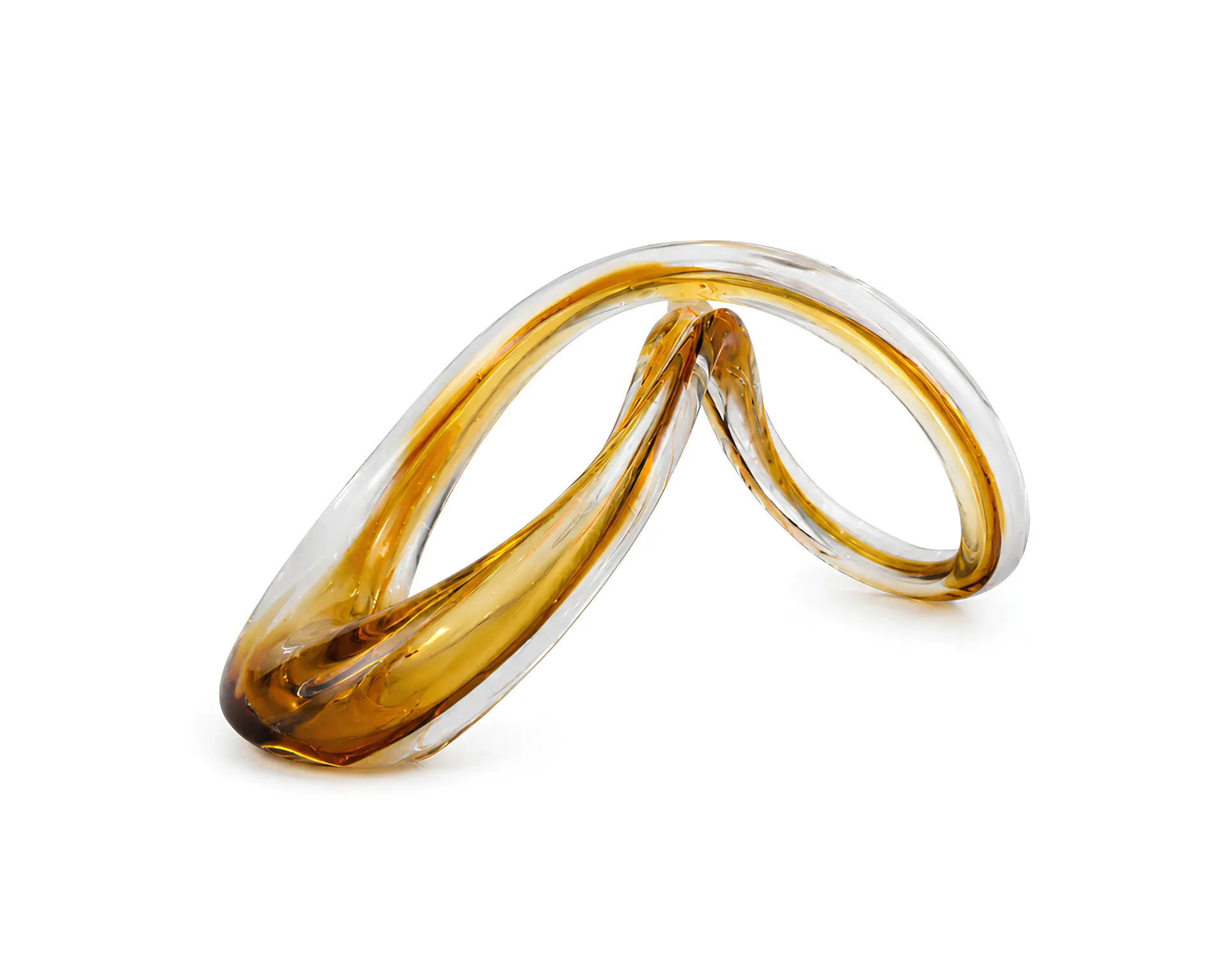 [9545-79 ديكور حلزوني HY358A] Glass Ribbon or Twist Statue