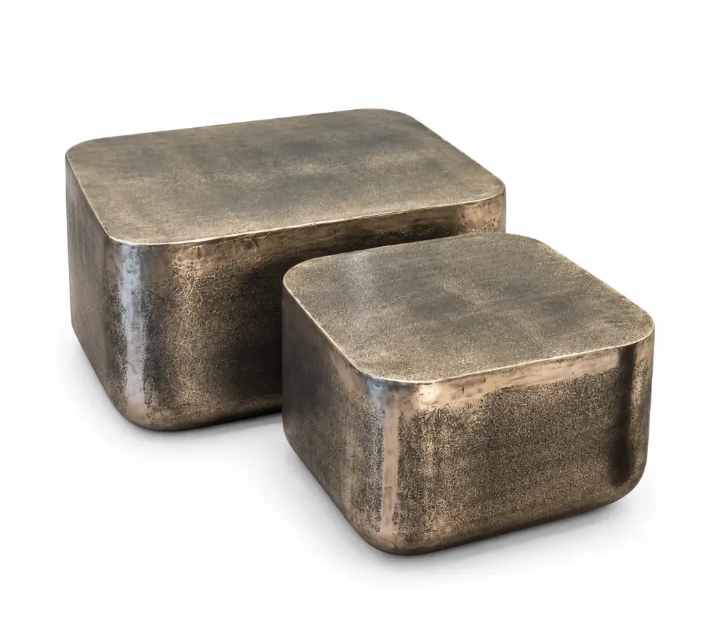 [MZ-1529 L&S طاولات وسط سلقر] طقم طاولة وسط  (SILVER ANTIQUE)