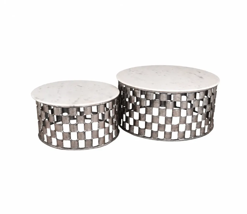 طقم طاولات وسط (Silver)