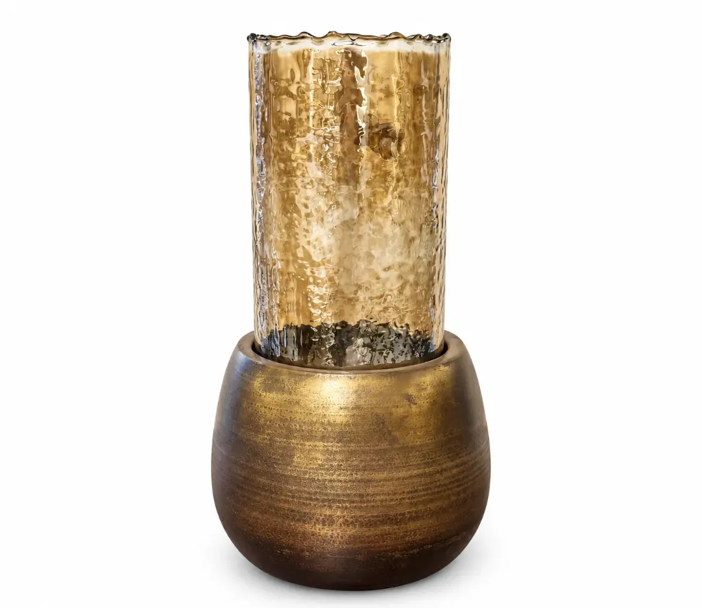 [SC2389-B شمعدان إعصار باروك عتيق صغير] حامل شموع باروك بطابع عتيق (Small)