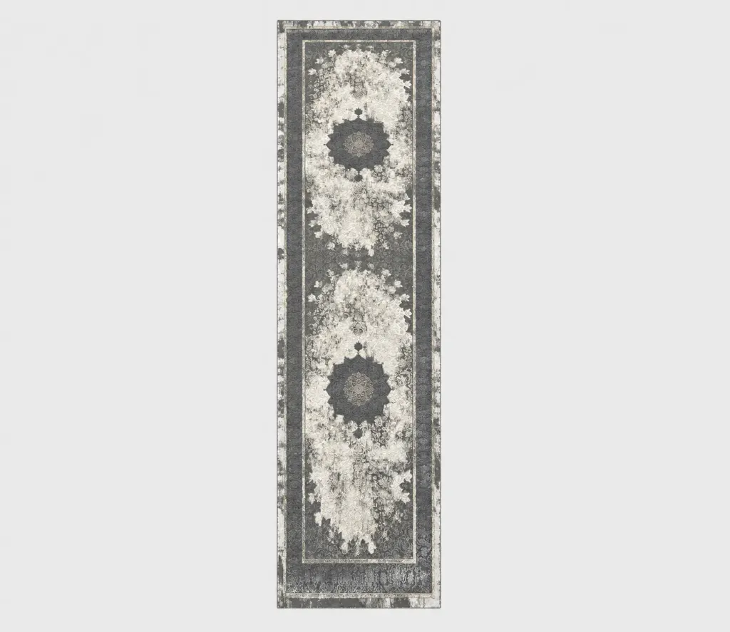 [LISA AA610F] Lisa Carpet Ivory & Grey