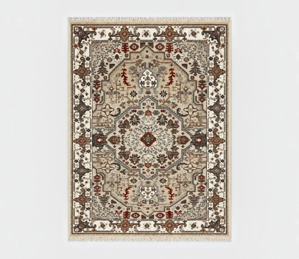 SELIN M4052 Carpet Beige & Ivory
