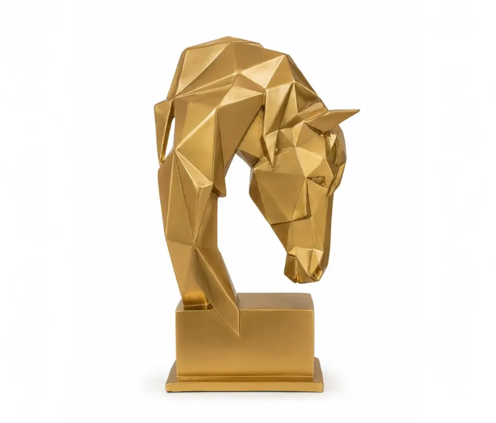 [W004] مجسم رأس حصان (Gold)