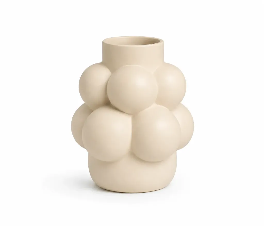 [V163S] فازة شكل فقاعات (White, Small)