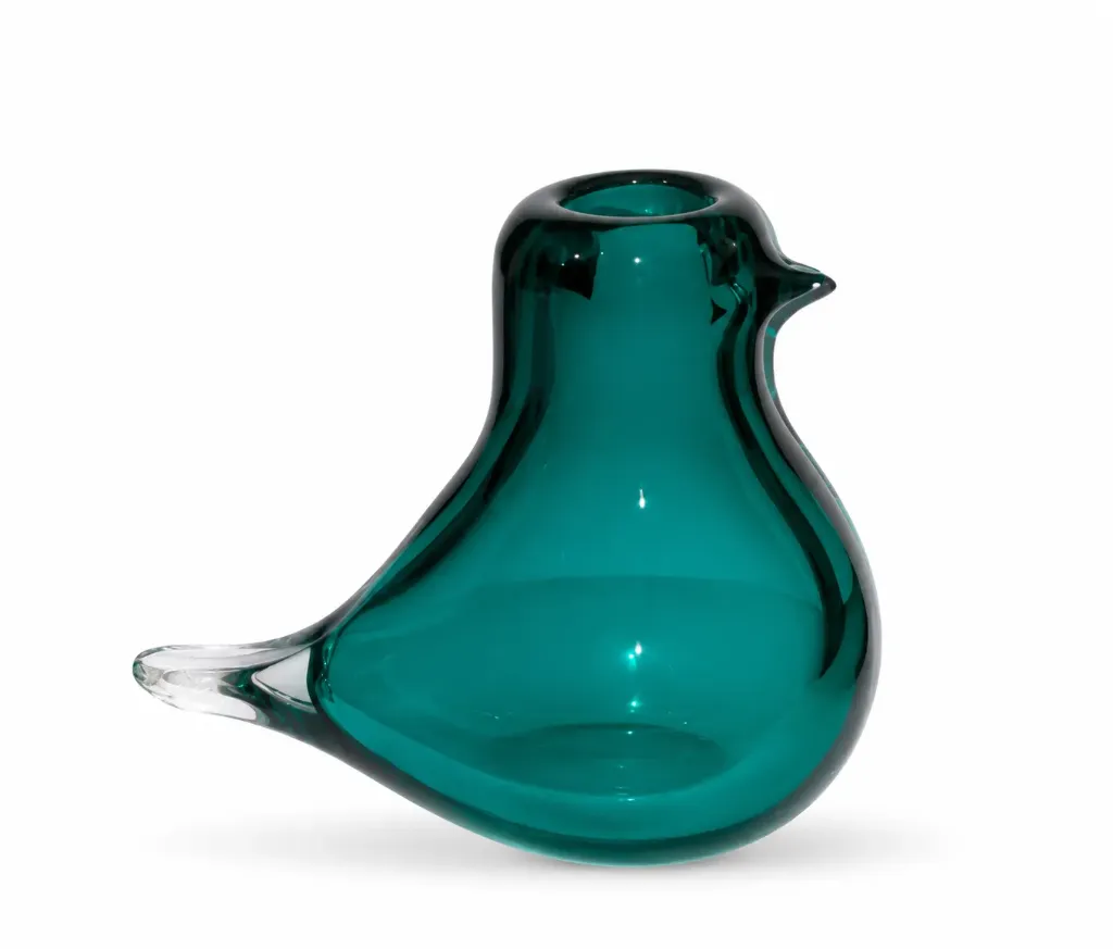 [SKU0235] ديكور عصفور زجاج (Blue)
