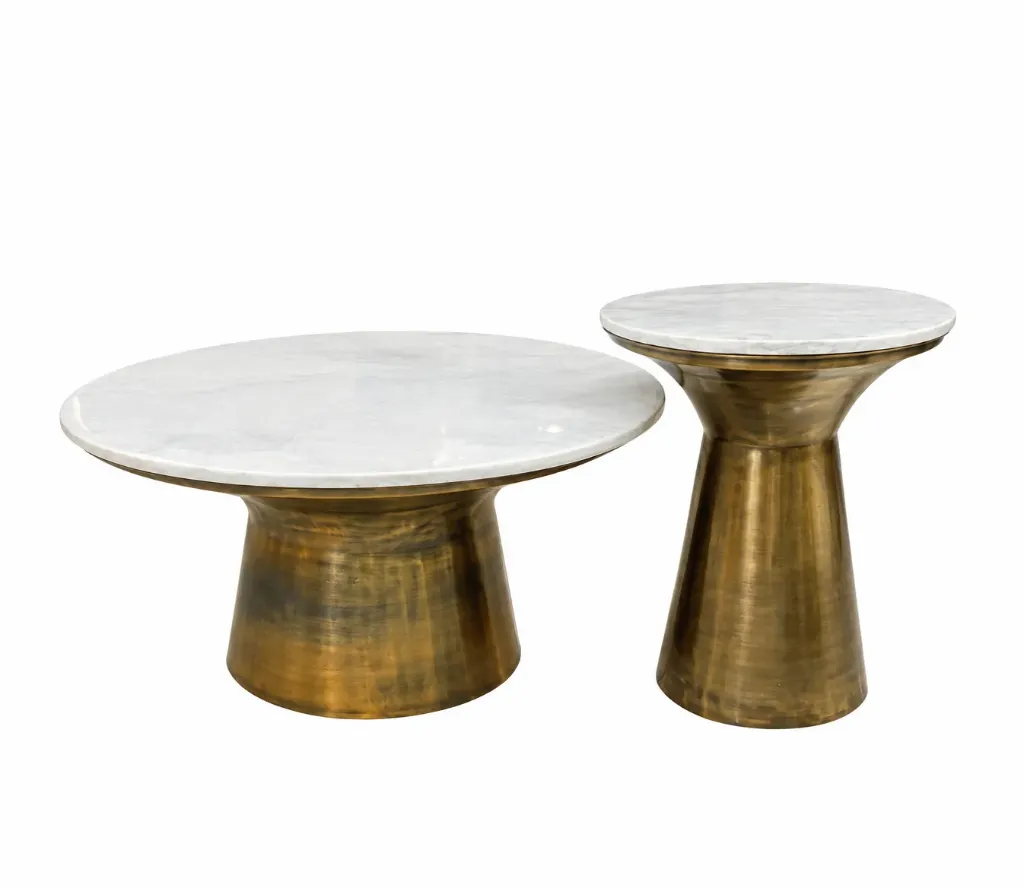 [9822-L / 10321] طاولة وسط دائرية وجه بورسلان