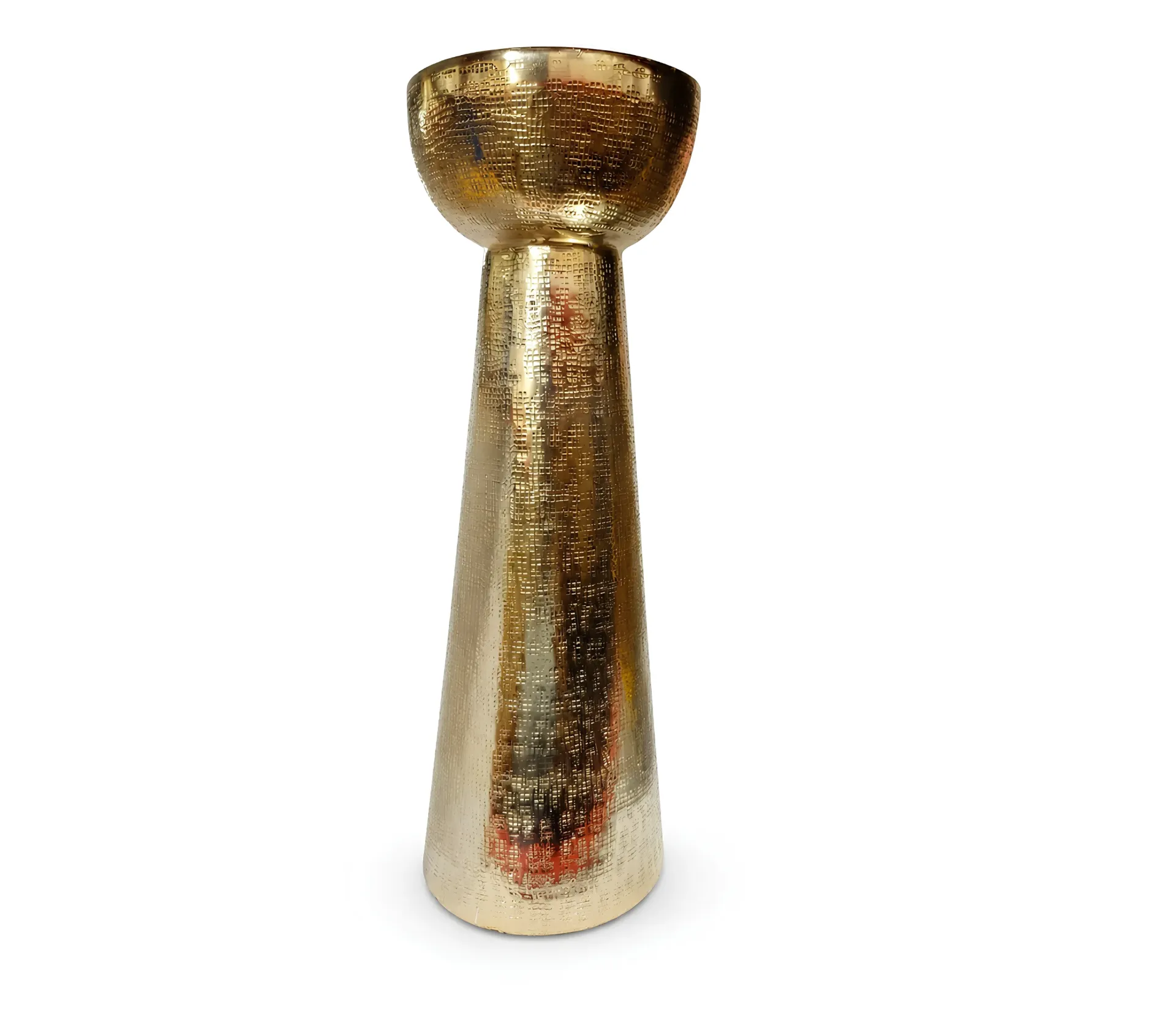 [JM-23303-M] شمعدان ذهبي معتق  (Small)