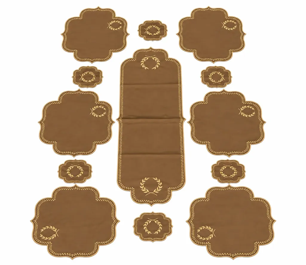طقم كوستر تركي مع رنر 19 قطعة (13 Pieces)
