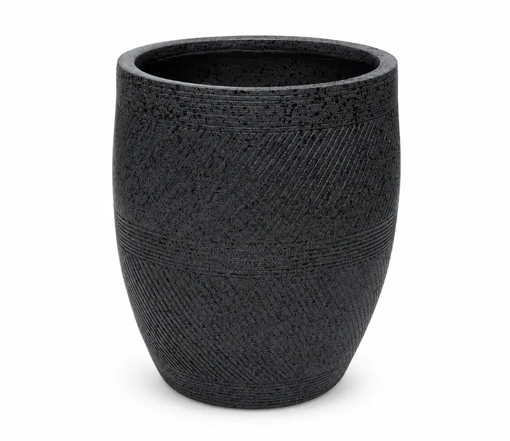 [H24059] قوار زريعة لون اسود مدور (Small)