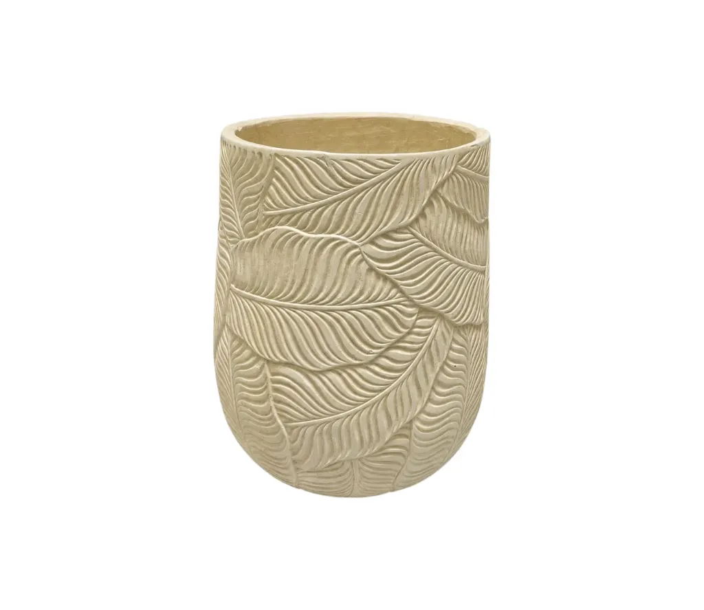 Beige Concrete Pot