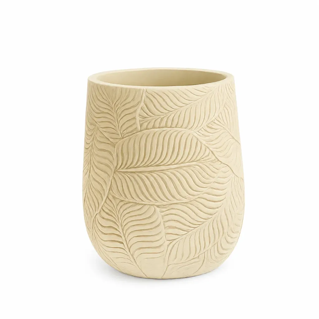Beige Concrete Pot