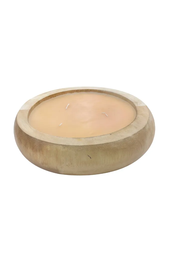 [C13_3] شمعة بجاط خشب (Circle)
