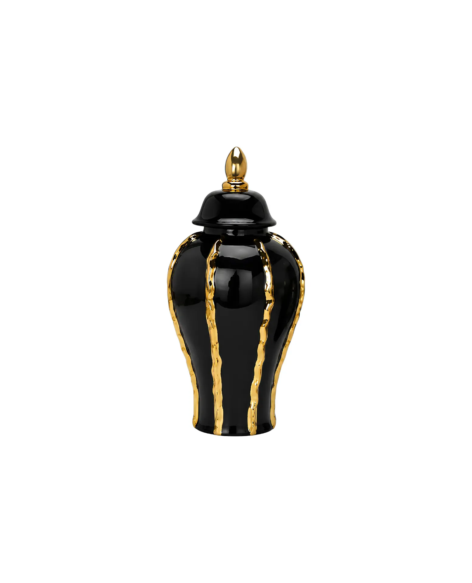 [D4_2]  Striped Ceramic Vase