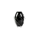  فازة زجاج اسود