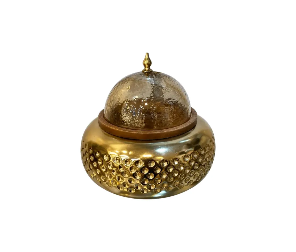 [BD-2008 مضيفة هندي صغير]  مضيفة هندي مع غطاء زجاج (Small)