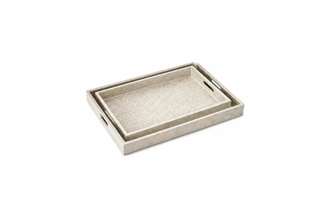 [131-9] Rectangular Embossed Tray (Small)