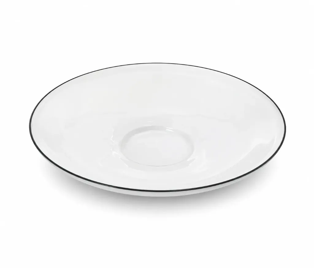 [BX8-24-03M-1] صحن فواكه زجاجي صغير  (White)