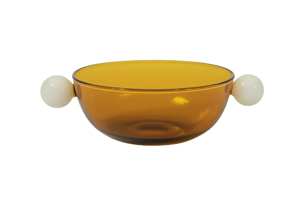 Glass vase dish