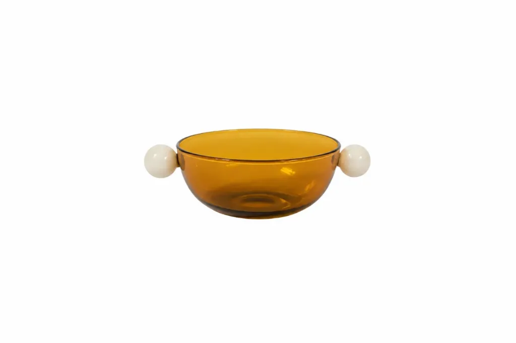 Glass vase dish