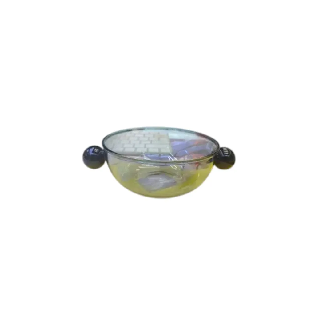 Glass vase dish