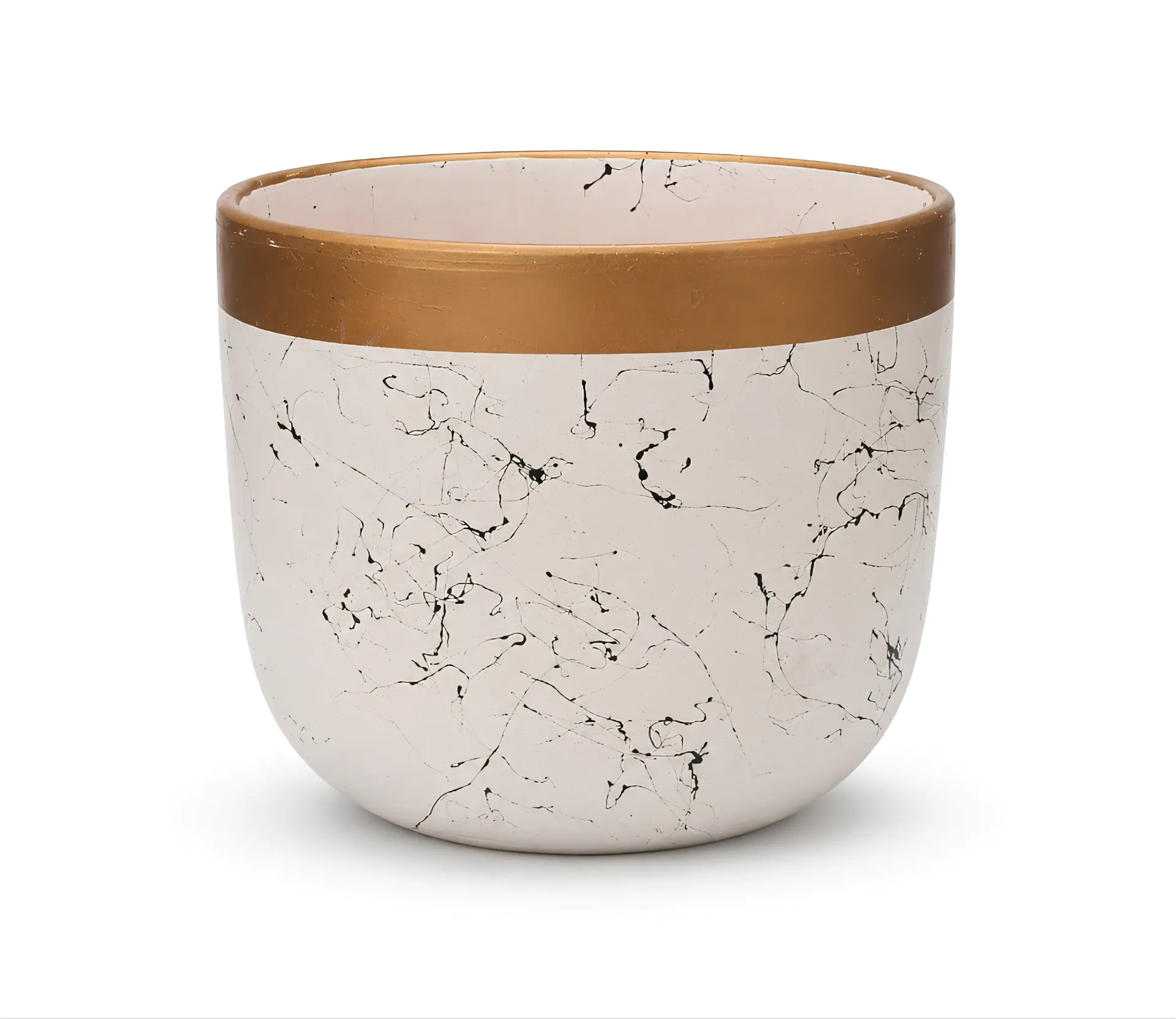 Golden line embossed Pot