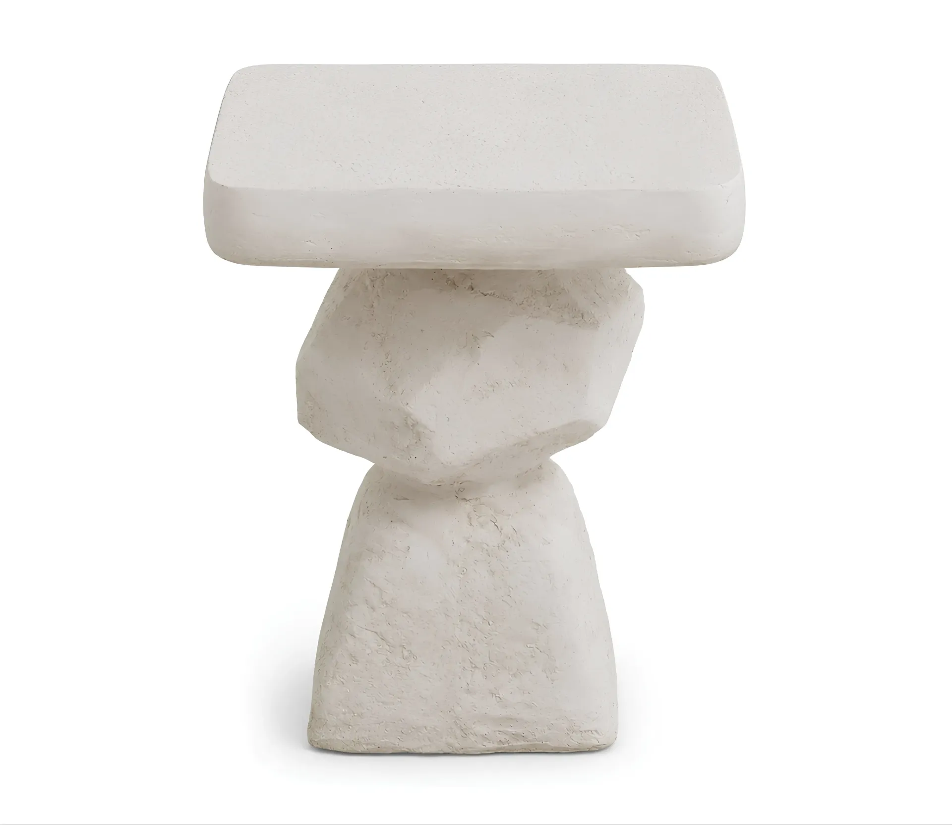 Side table in the form of stone layers