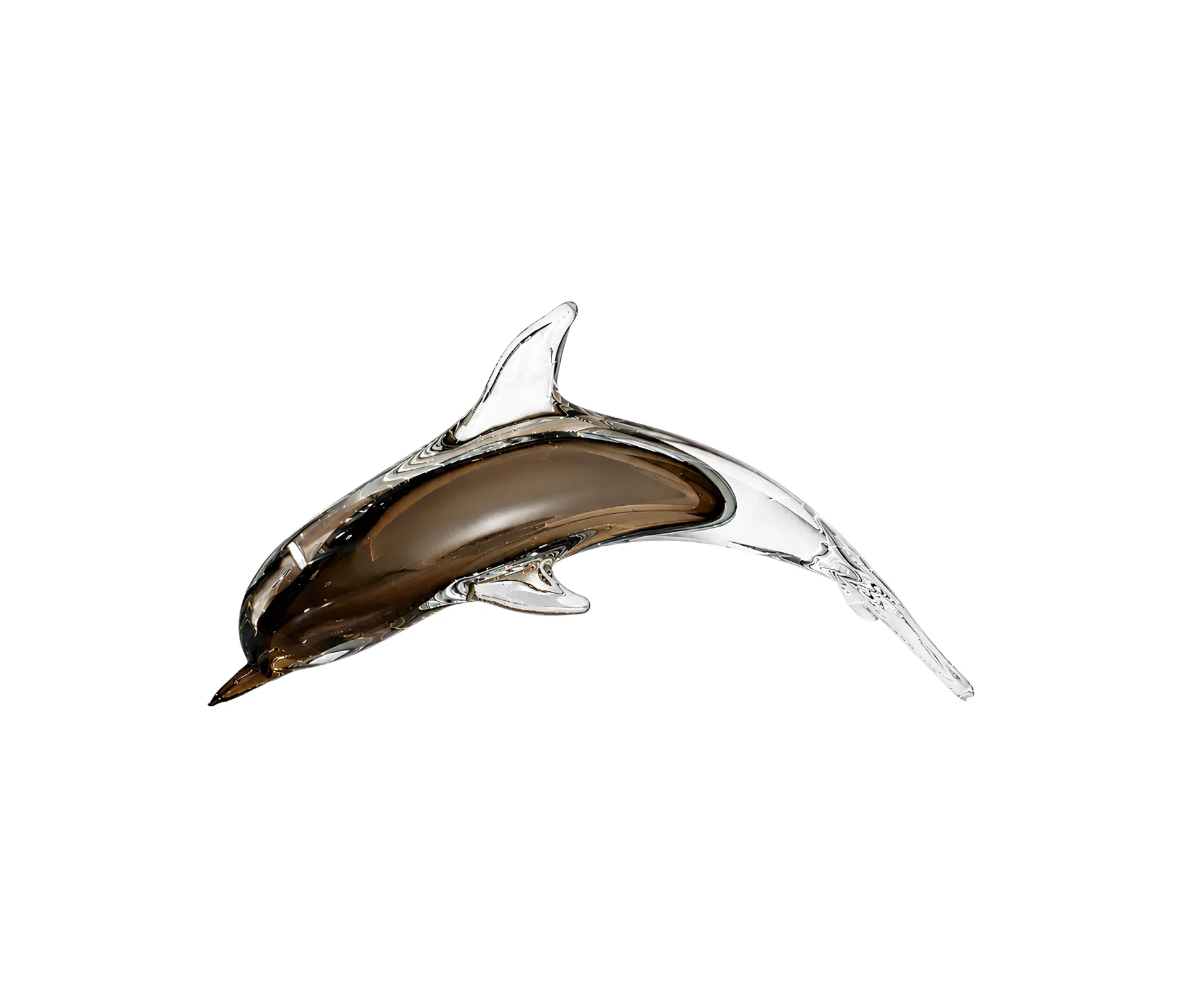 Glass Dolphin Art Piece